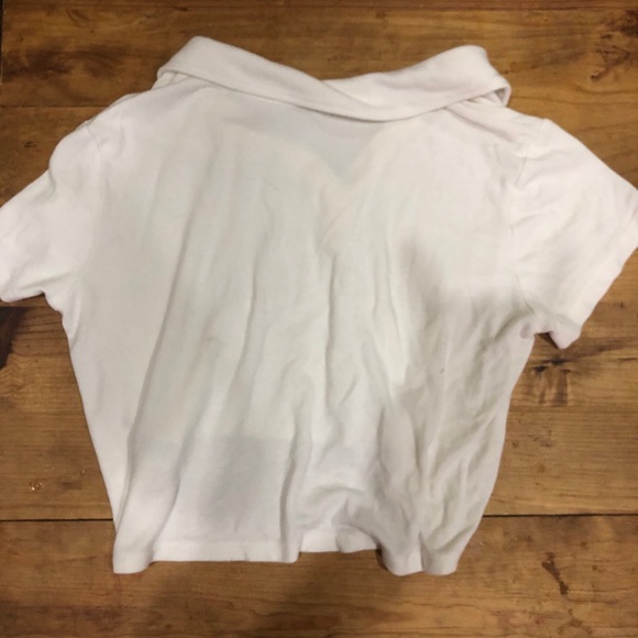 Cropped Collard tee - Picture 3 of 3